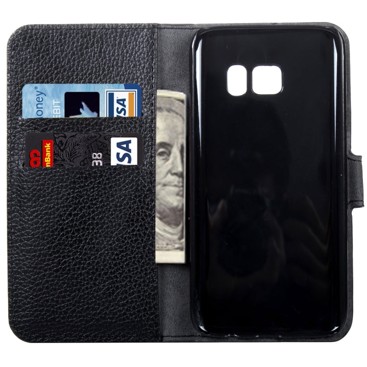 For Galaxy C7 / C700 Litchi Texture Horizontal Flip Leather Case with Magnetic Buckle & Holder & Card Slots & Wallet