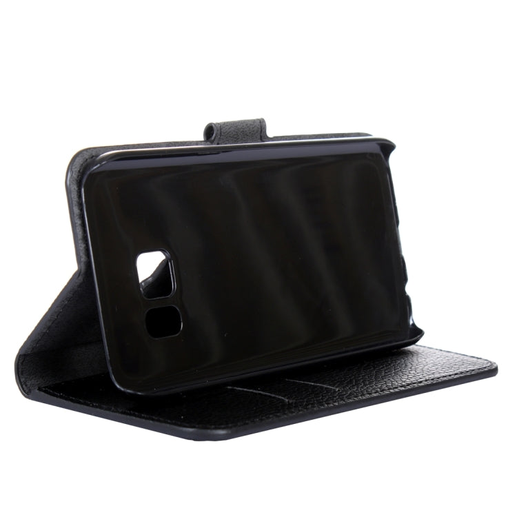 For Galaxy C7 / C700 Litchi Texture Horizontal Flip Leather Case with Magnetic Buckle & Holder & Card Slots & Wallet