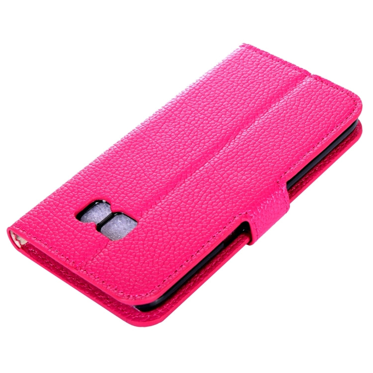 For Galaxy C7 / C700 Litchi Texture Horizontal Flip Leather Case with Magnetic Buckle & Holder & Card Slots & Wallet