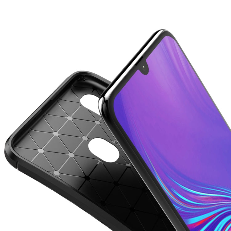 Carbon Fiber Texture Shockproof TPU Case for Galaxy A40