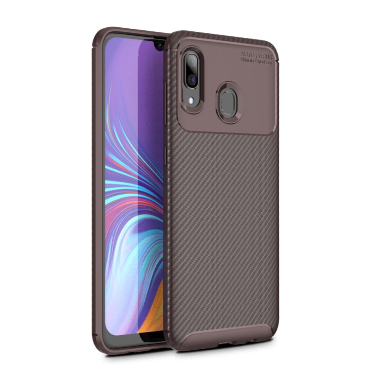 Carbon Fiber Texture Shockproof TPU Case for Galaxy A40
