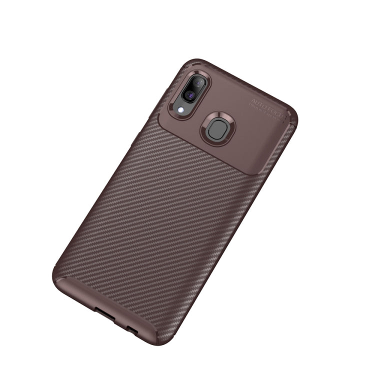 Carbon Fiber Texture Shockproof TPU Case for Galaxy A40