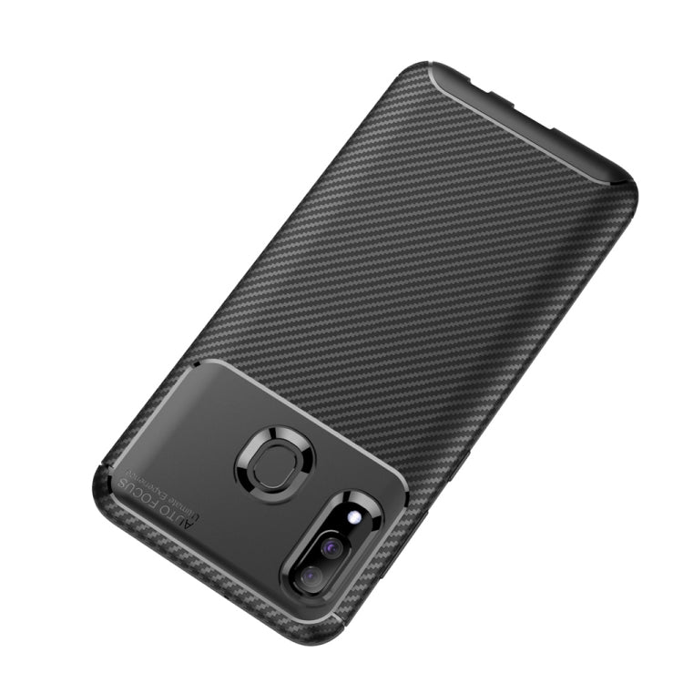 Carbon Fiber Texture Shockproof TPU Case for Galaxy A40