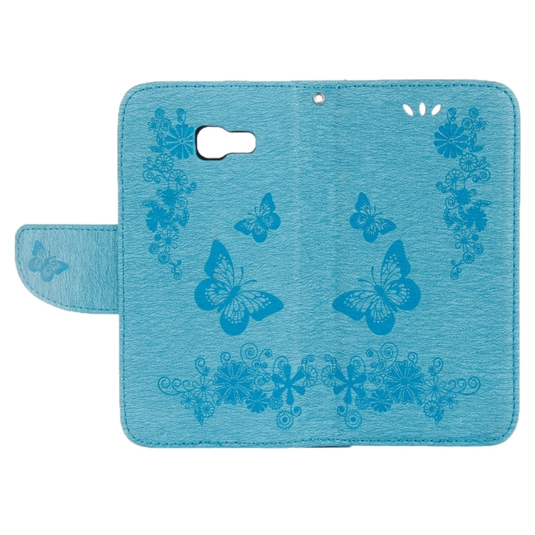 For Galaxy A5 (2017) / A520 Butterflies Embossing Horizontal Flip Leather Case with Holder & Card Slots & Wallet & Lanyard