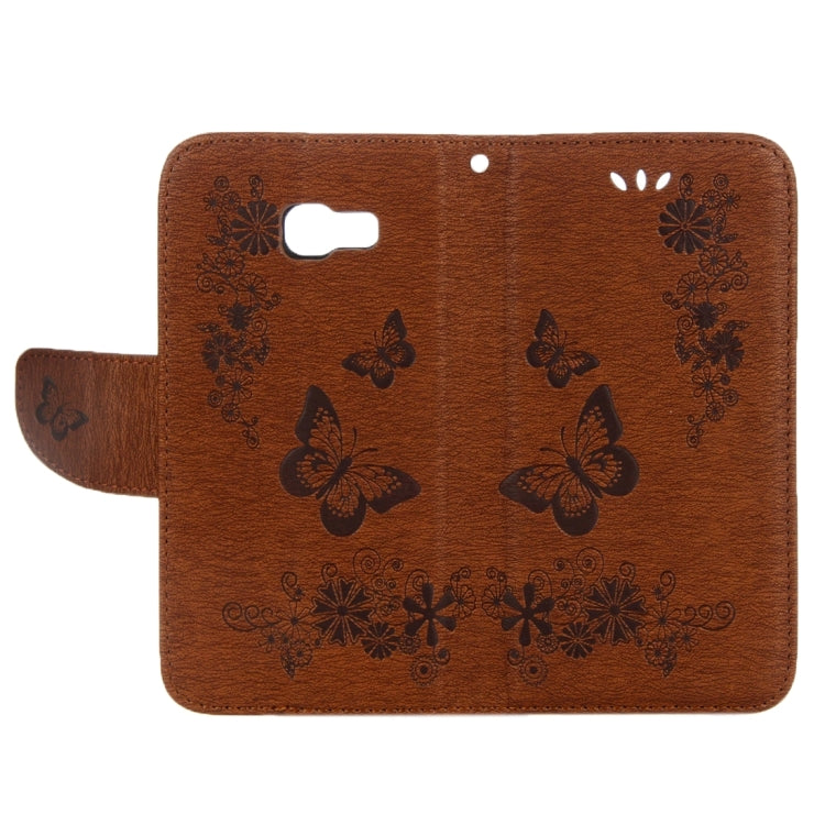 For Galaxy A5 (2017) / A520 Butterflies Embossing Horizontal Flip Leather Case with Holder & Card Slots & Wallet & Lanyard