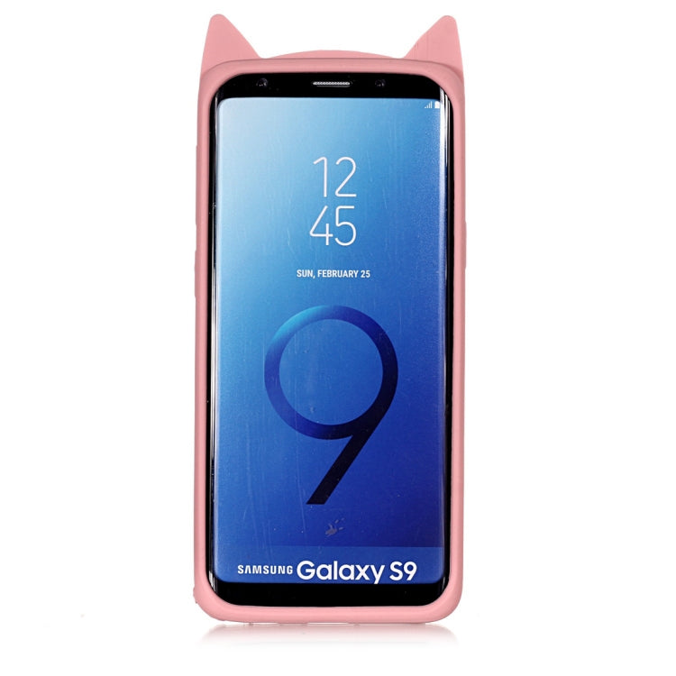 Cat Whiskers Pattern Silicone Protective Case for Samsung Galaxy S9