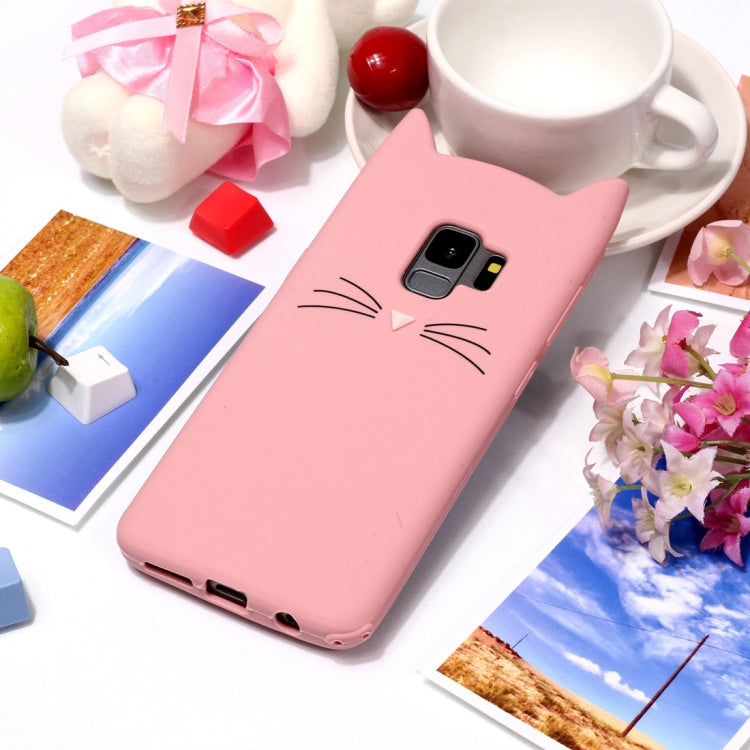 Cat Whiskers Pattern Silicone Protective Case for Samsung Galaxy S9