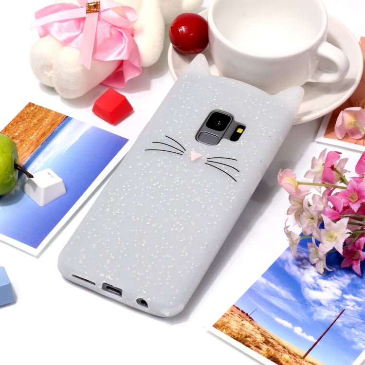 Cat Whiskers Pattern Silicone Protective Case for Samsung Galaxy S9