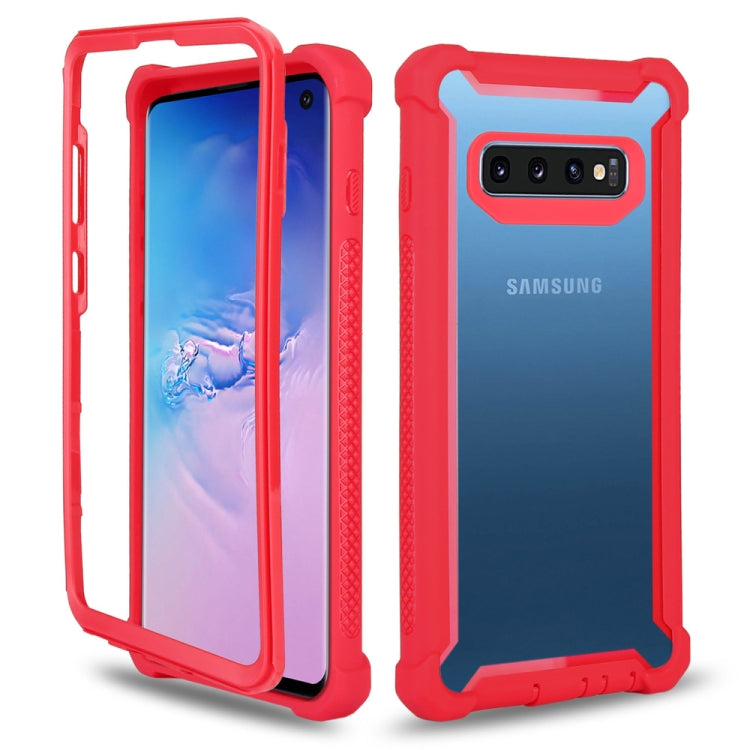 Four-corner Shockproof All-inclusive Transparent Space Case for Galaxy S10+