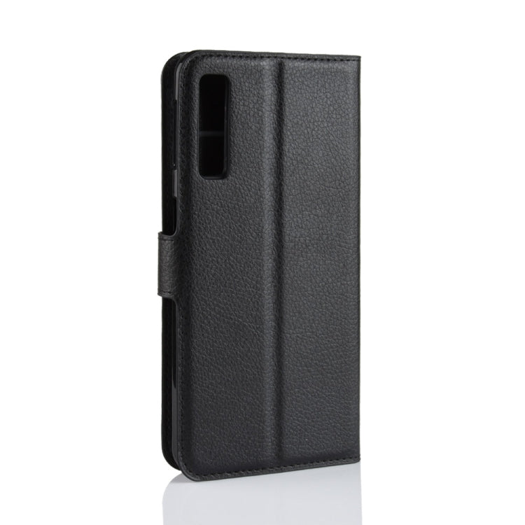 For Galaxy A7 (2018) / A750 Litchi Texture Horizontal Flip Leather Case with Holder & Card Slots & Wallet