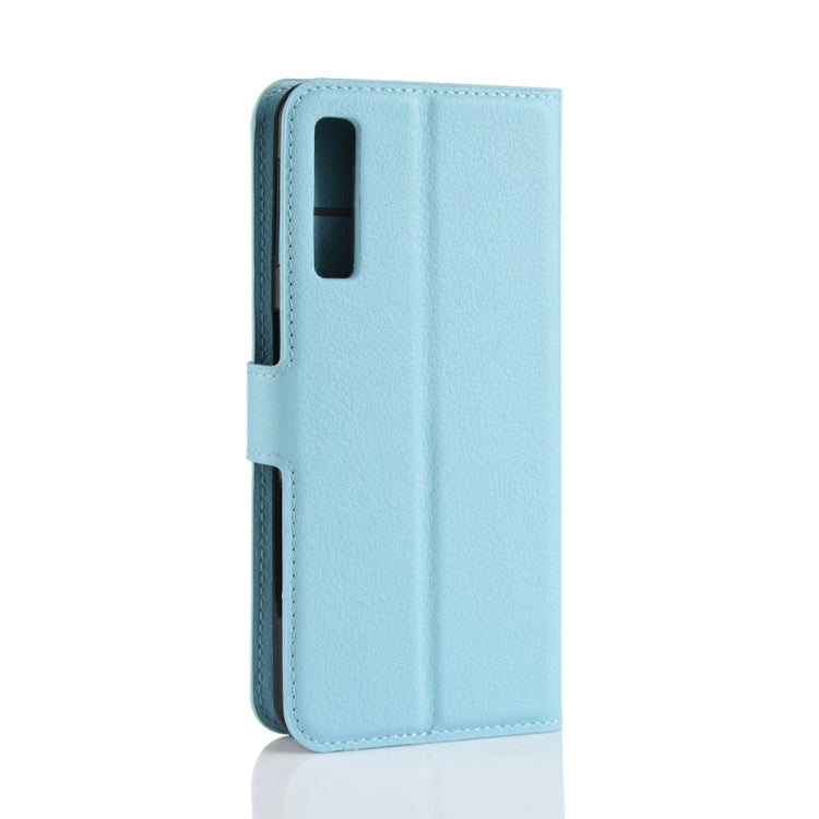 For Galaxy A7 (2018) / A750 Litchi Texture Horizontal Flip Leather Case with Holder & Card Slots & Wallet
