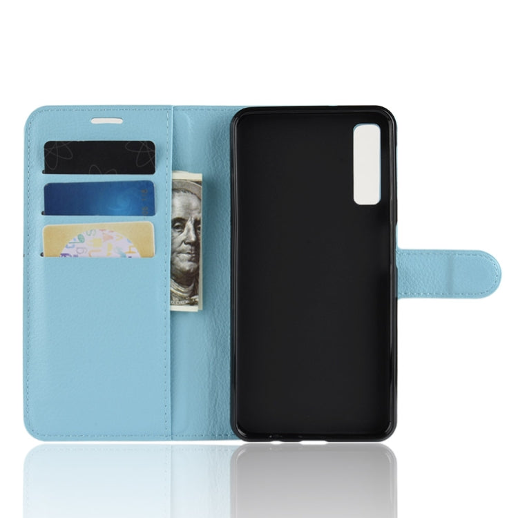 For Galaxy A7 (2018) / A750 Litchi Texture Horizontal Flip Leather Case with Holder & Card Slots & Wallet
