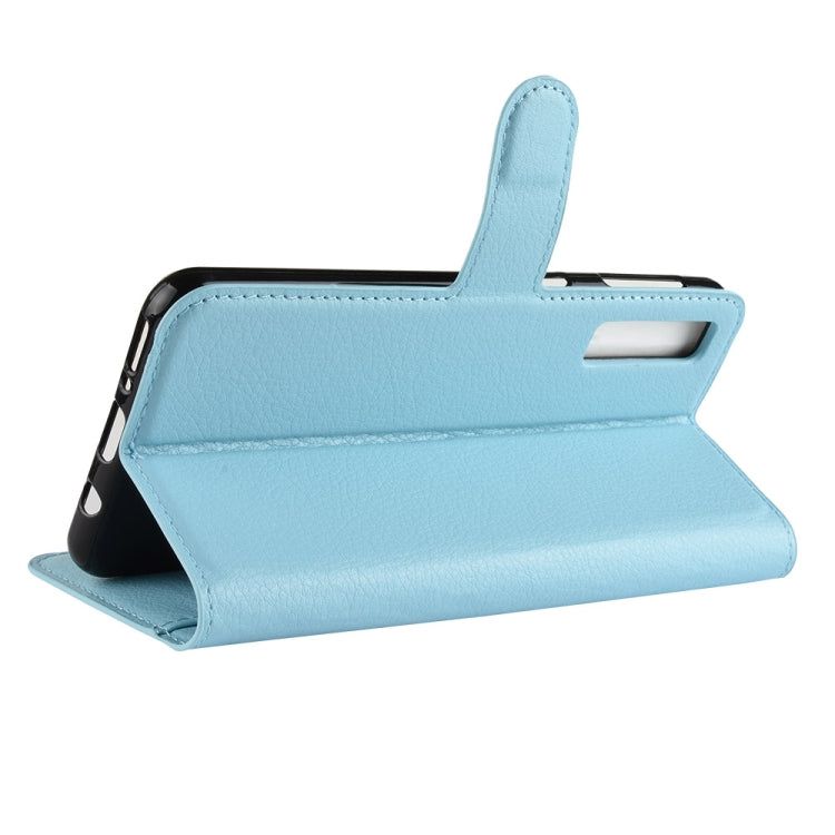 For Galaxy A7 (2018) / A750 Litchi Texture Horizontal Flip Leather Case with Holder & Card Slots & Wallet