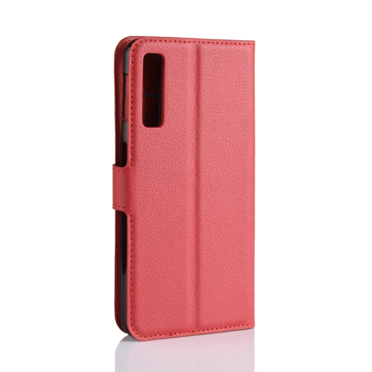 For Galaxy A7 (2018) / A750 Litchi Texture Horizontal Flip Leather Case with Holder & Card Slots & Wallet
