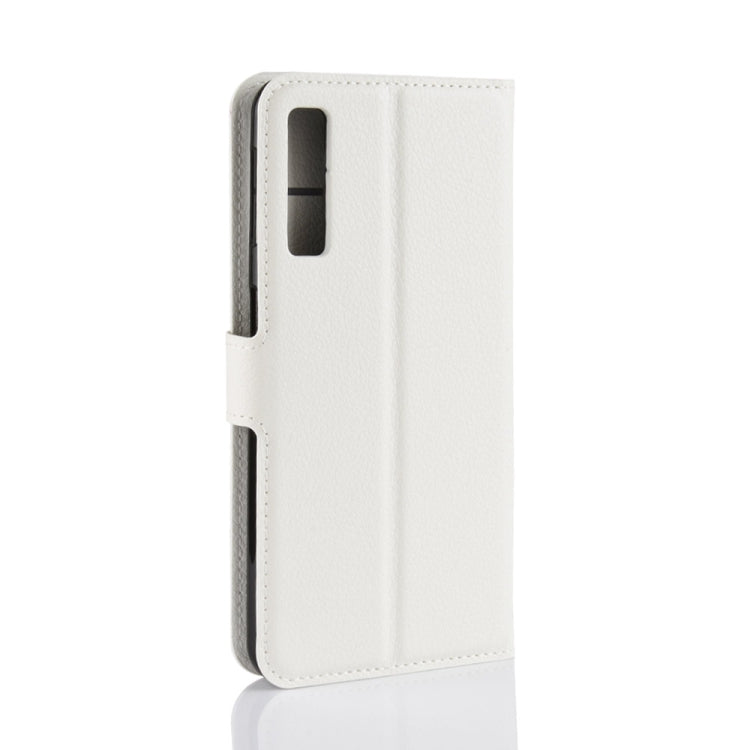 For Galaxy A7 (2018) / A750 Litchi Texture Horizontal Flip Leather Case with Holder & Card Slots & Wallet