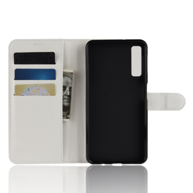 For Galaxy A7 (2018) / A750 Litchi Texture Horizontal Flip Leather Case with Holder & Card Slots & Wallet