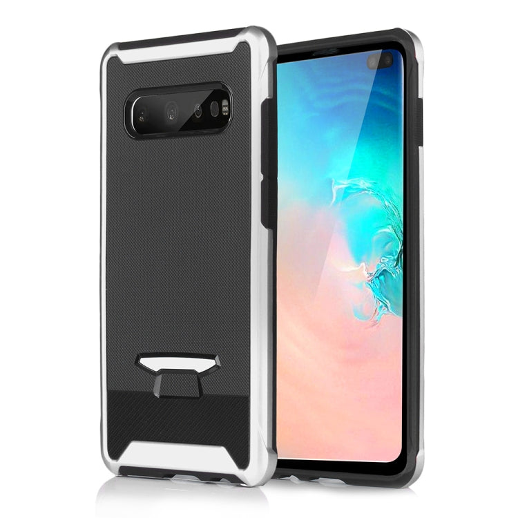 TPU + PC Granule Texture Protective Back Cover Case for Galaxy S10