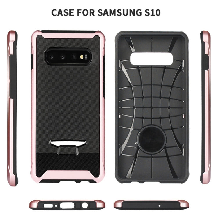 TPU + PC Granule Texture Protective Back Cover Case for Galaxy S10+