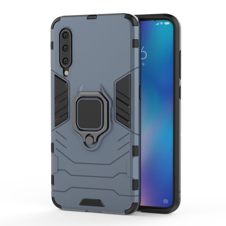 Panther PC + TPU Shockproof Protective Case for Galaxy A30 & A20, with Magnetic Ring Holder(Grey)