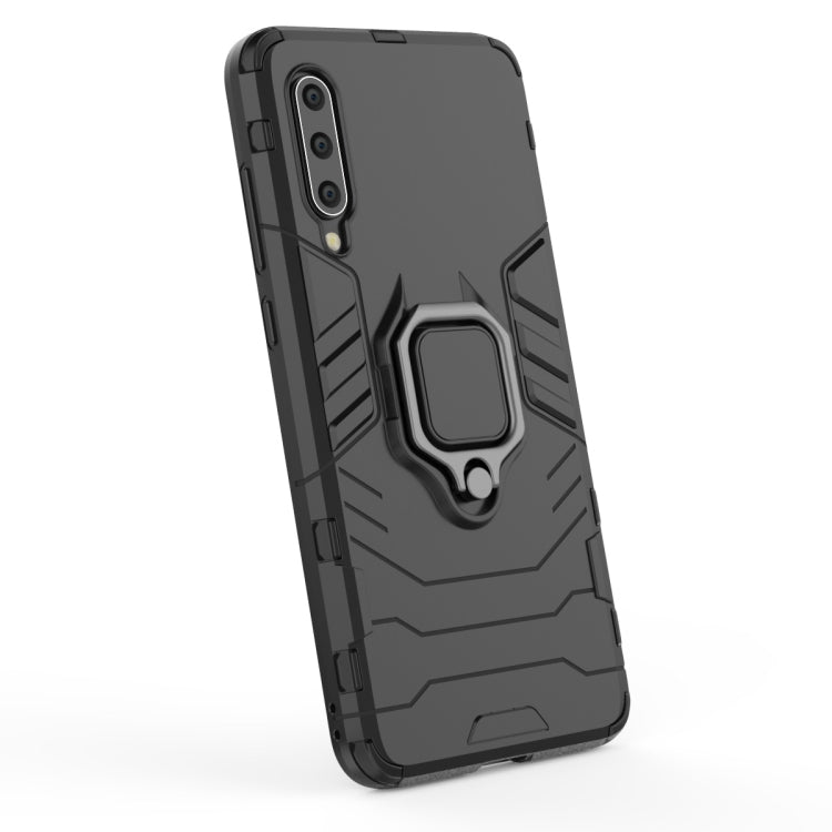 Panther PC + TPU Shockproof Protective Case for Galaxy A30 & A20, with Magnetic Ring Holder(Grey)