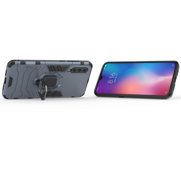 Panther PC + TPU Shockproof Protective Case for Galaxy A30 & A20, with Magnetic Ring Holder(Grey)