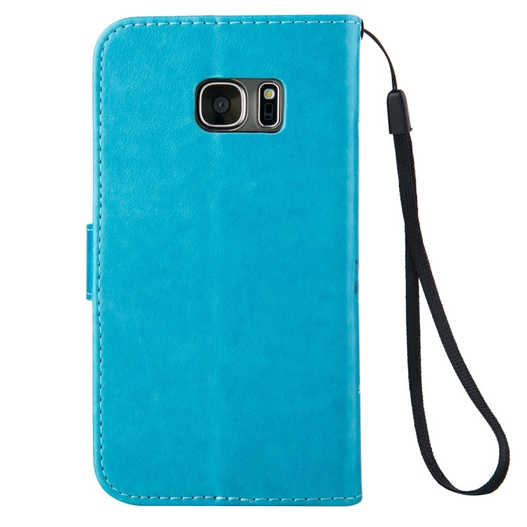 For Galaxy S7 / G930 Crazy Horse Texture Printing Horizontal Flip Leather Case with Holder & Card Slots & Wallet & Lanyard