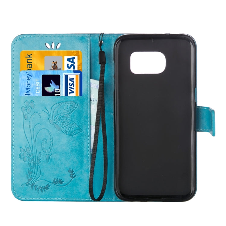 For Galaxy S7 / G930 Crazy Horse Texture Printing Horizontal Flip Leather Case with Holder & Card Slots & Wallet & Lanyard