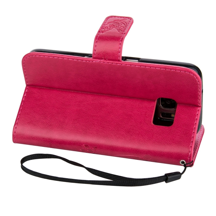 For Galaxy S7 / G930 Crazy Horse Texture Printing Horizontal Flip Leather Case with Holder & Card Slots & Wallet & Lanyard