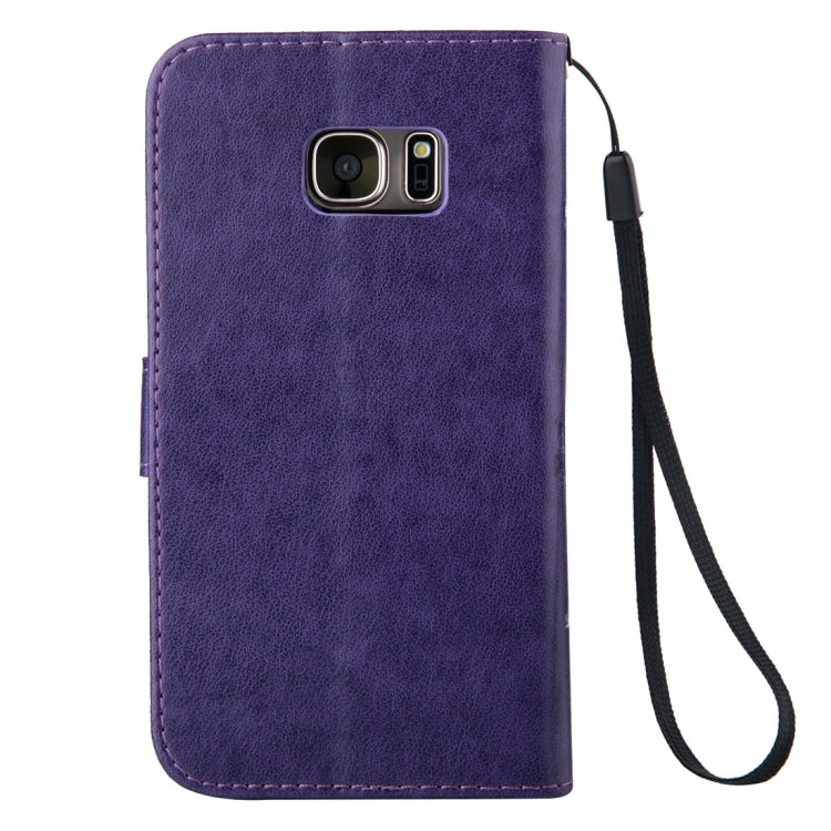 For Galaxy S7 / G930 Crazy Horse Texture Printing Horizontal Flip Leather Case with Holder & Card Slots & Wallet & Lanyard