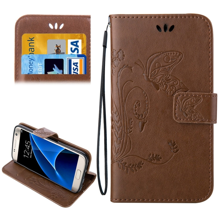 For Galaxy S7 / G930 Crazy Horse Texture Printing Horizontal Flip Leather Case with Holder & Card Slots & Wallet & Lanyard