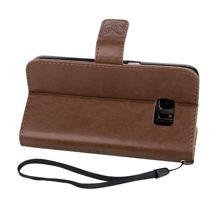 For Galaxy S7 / G930 Crazy Horse Texture Printing Horizontal Flip Leather Case with Holder & Card Slots & Wallet & Lanyard