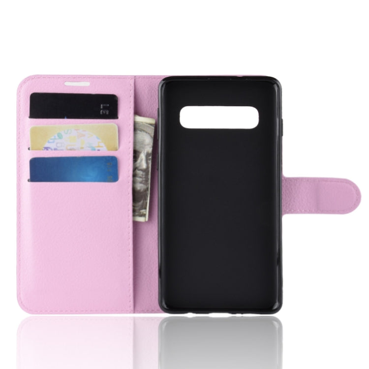 Litchi Texture Horizontal Flip Leather Case for Galaxy S10 , with Wallet & Holder & Card Slots