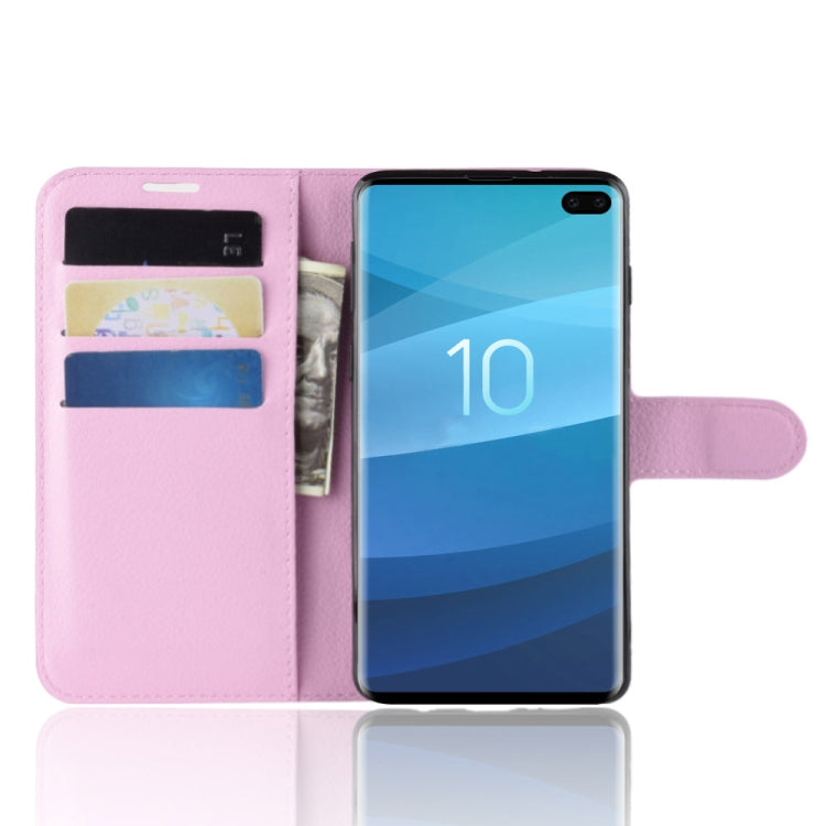 Litchi Texture Horizontal Flip Leather Case for Galaxy S10 , with Wallet & Holder & Card Slots