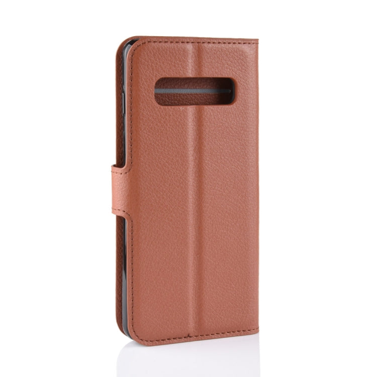 Litchi Texture Horizontal Flip Leather Case for Galaxy S10 , with Wallet & Holder & Card Slots