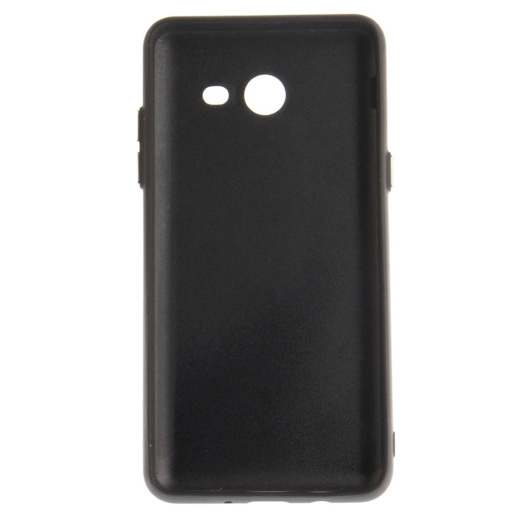 For Galaxy J5 (2017) (US Version) TPU + Leather Pasted Litchi Texture Protective Back Case with Holder & Card Slots