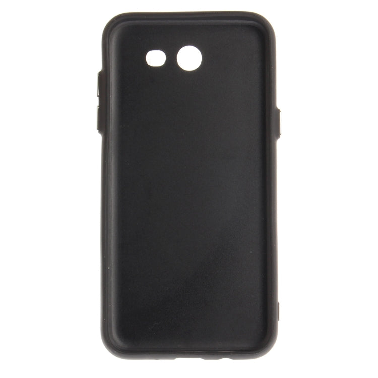 For Galaxy J3 (2016) / J320 ( US Version) TPU + Leather Pasted Litchi Texture Protective Back Case with Holder & Card Slots