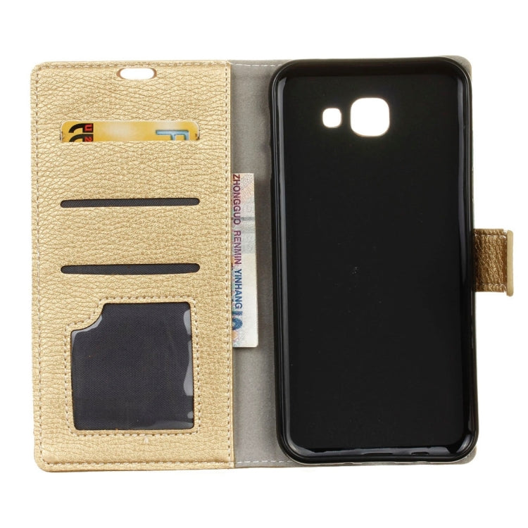 For Galaxy J7 Max Litchi Texture Horizontal Flip Leather Case with Holder & Card Slots & Wallet & Photo Frame