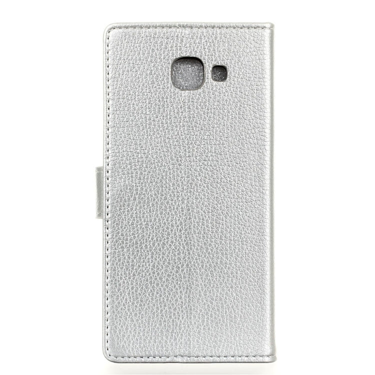 For Galaxy J7 Max Litchi Texture Horizontal Flip Leather Case with Holder & Card Slots & Wallet & Photo Frame