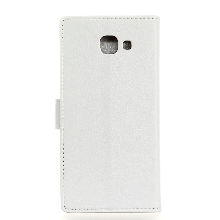 For Galaxy J7 Max Litchi Texture Horizontal Flip Leather Case with Holder & Card Slots & Wallet & Photo Frame