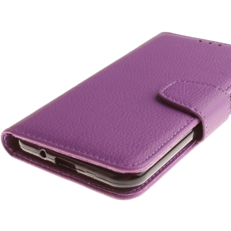 For Galaxy J3 (2016) / J310 LItchi Texture Horizontal Flip PU Leather Case with Holder & Card Slots & Wallet & Photo Frame & Lanyard