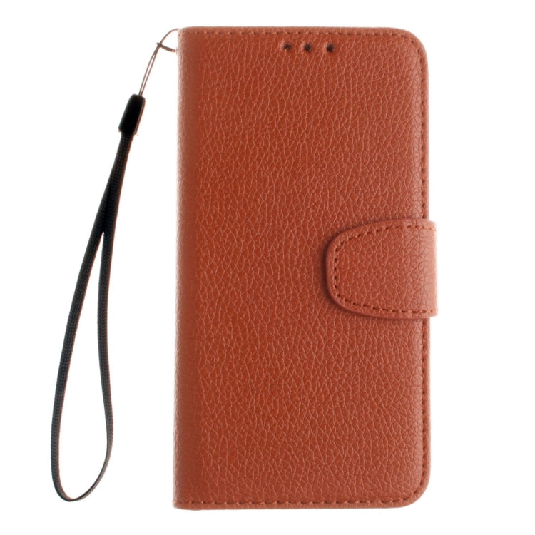 For Galaxy J3 (2016) / J310 LItchi Texture Horizontal Flip PU Leather Case with Holder & Card Slots & Wallet & Photo Frame & Lanyard