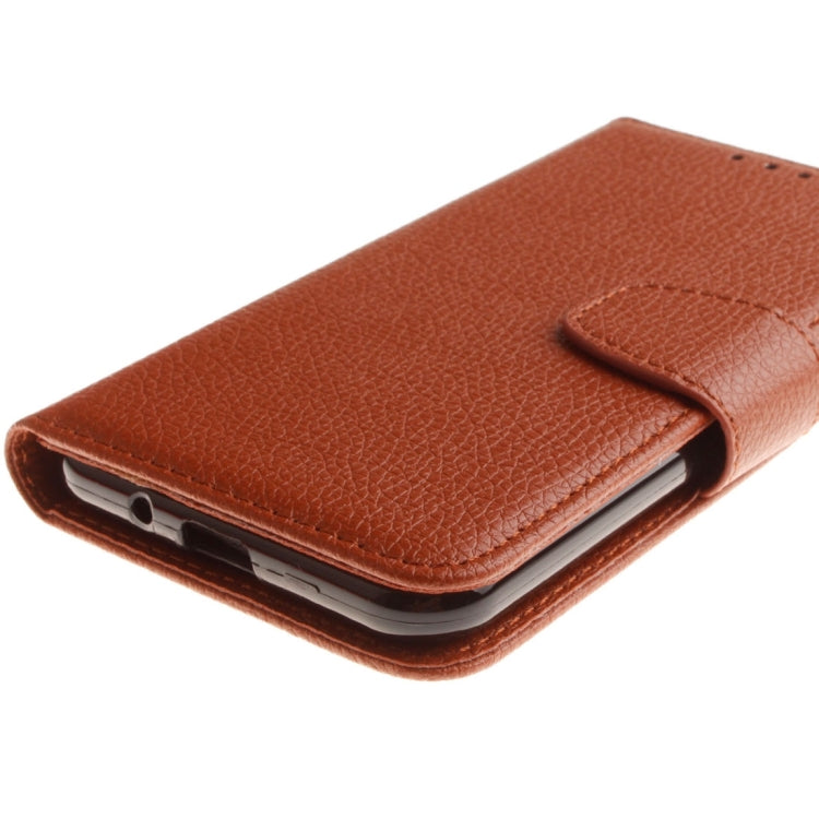 For Galaxy J3 (2016) / J310 LItchi Texture Horizontal Flip PU Leather Case with Holder & Card Slots & Wallet & Photo Frame & Lanyard