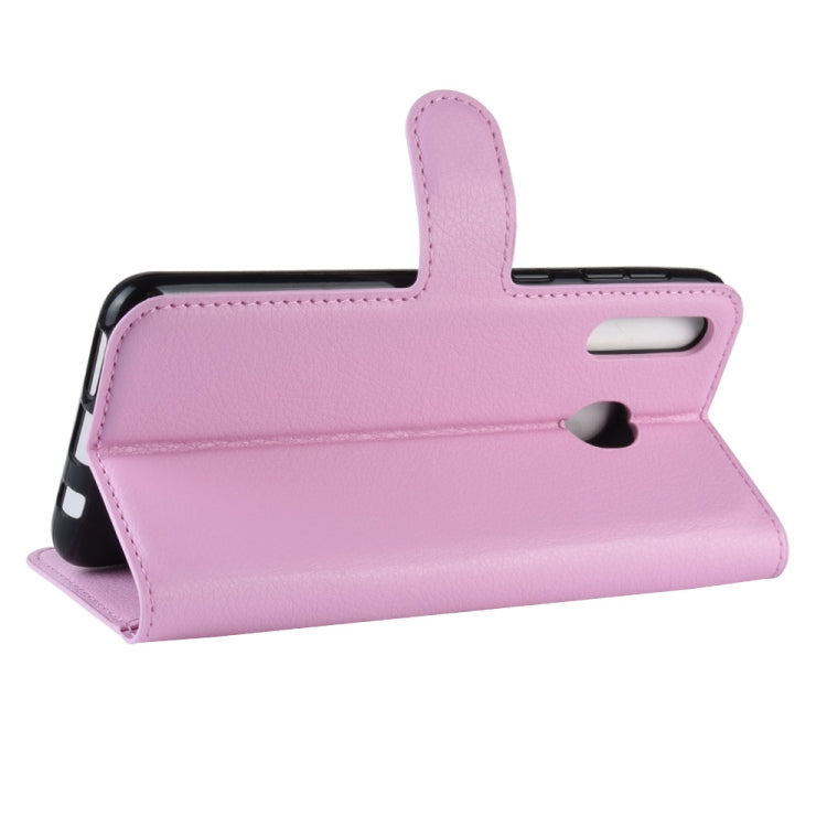 Litchi Texture Horizontal Flip Leather Case for Galaxy M30, with Wallet & Holder & Card Slots