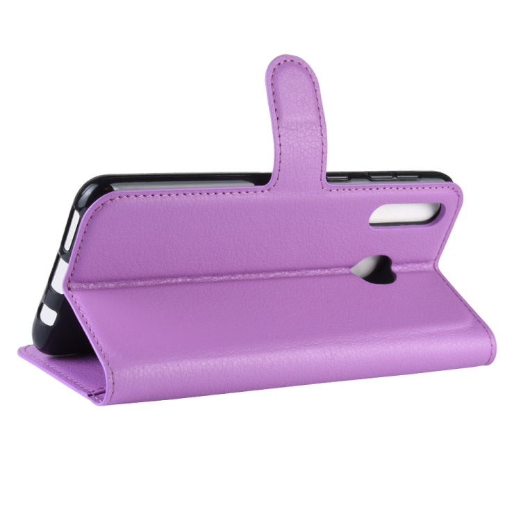 Litchi Texture Horizontal Flip Leather Case for Galaxy M30, with Wallet & Holder & Card Slots