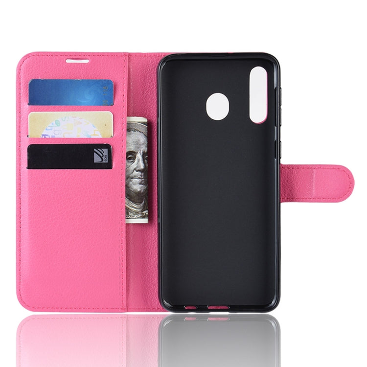 Litchi Texture Horizontal Flip Leather Case for Galaxy M30, with Wallet & Holder & Card Slots