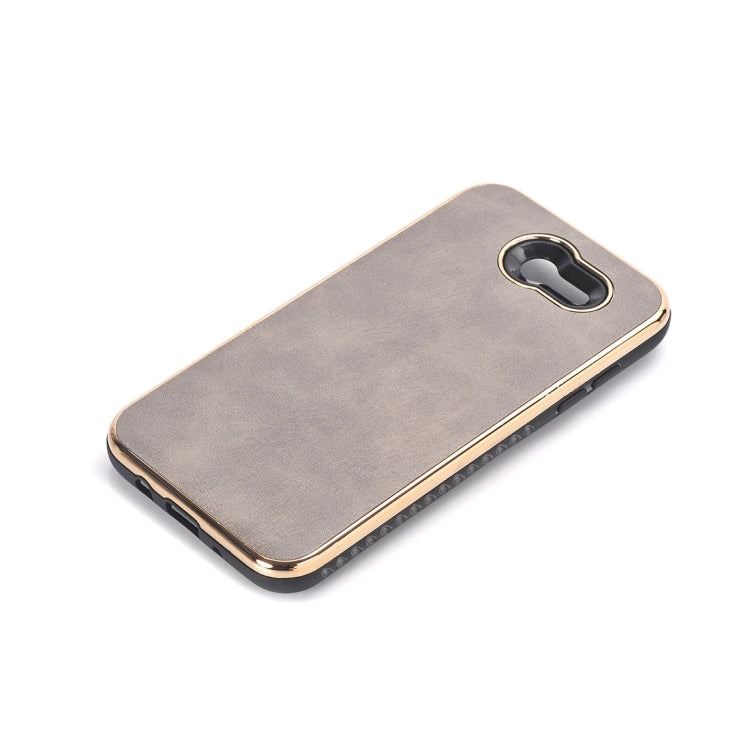 For Galaxy J3 (2017) (US Version) Crazy Horse Texture Electroplating Back Cover