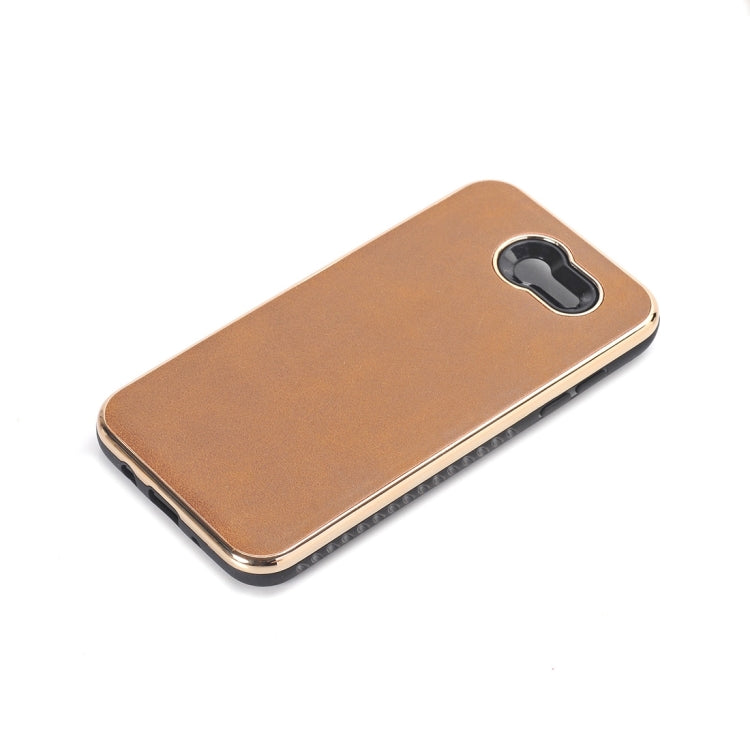 For Galaxy J3 (2017) (US Version) Crazy Horse Texture Electroplating Back Cover