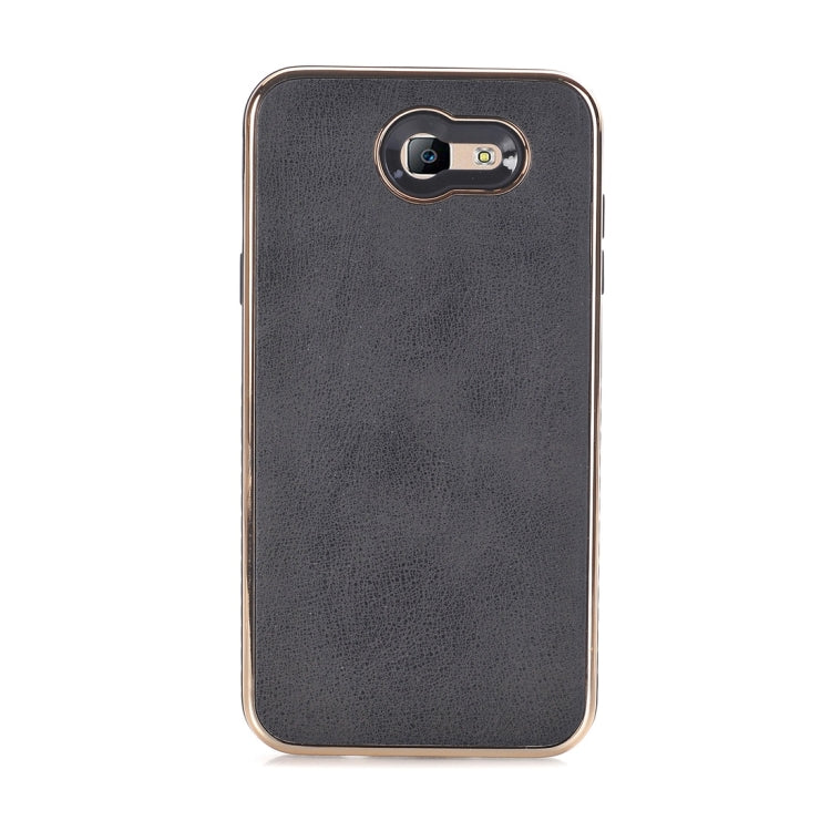 For Galaxy J7 (2017) (US Version) Crazy Horse Texture Electroplating Back Cover