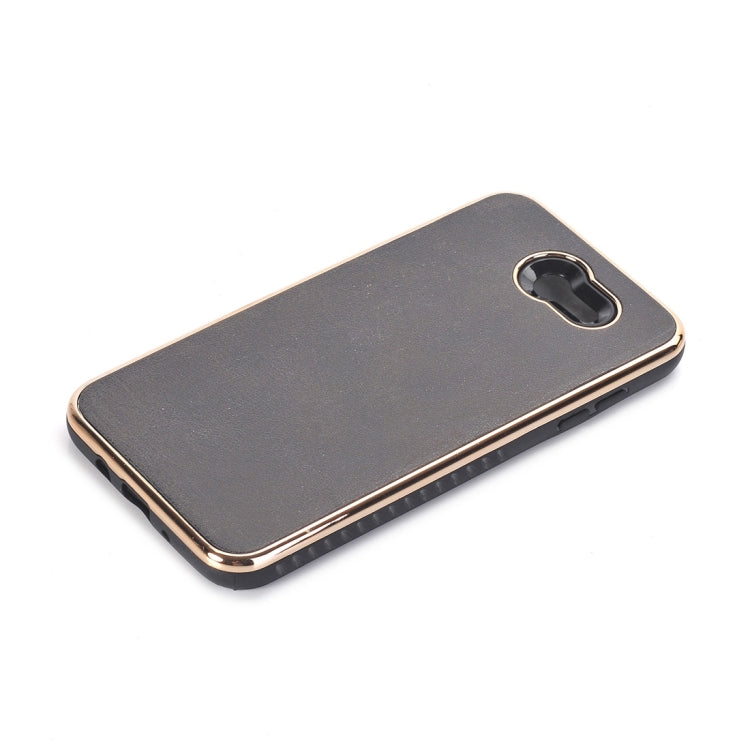 For Galaxy J7 (2017) (US Version) Crazy Horse Texture Electroplating Back Cover