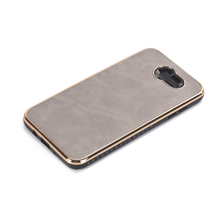 For Galaxy J7 (2017) (US Version) Crazy Horse Texture Electroplating Back Cover